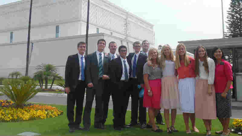 CCM missionaires at the Mexico City Temple.